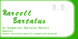 marcell bartalus business card